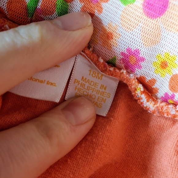 Nickelodeon Coral Colorful Floral Mesh Overlay Baby Girl Skort Size 18m NWOT - Picture 3 of 11